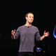Mark Zuckerberg unveils the Quest VR headset on stage in 2019.